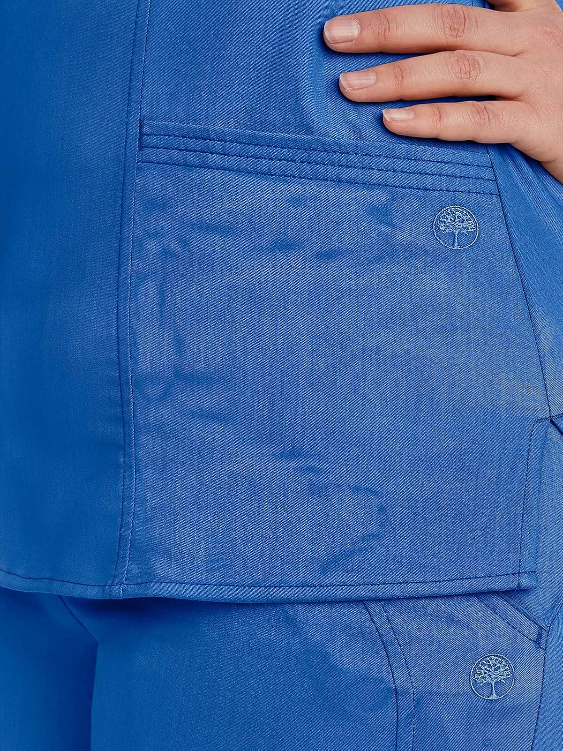 imageHealing Hands Scrubs for Women Mock Wrap Neck Top 2 Pocket Purple Label Womens Scrub Top 2172 JordanRoyal