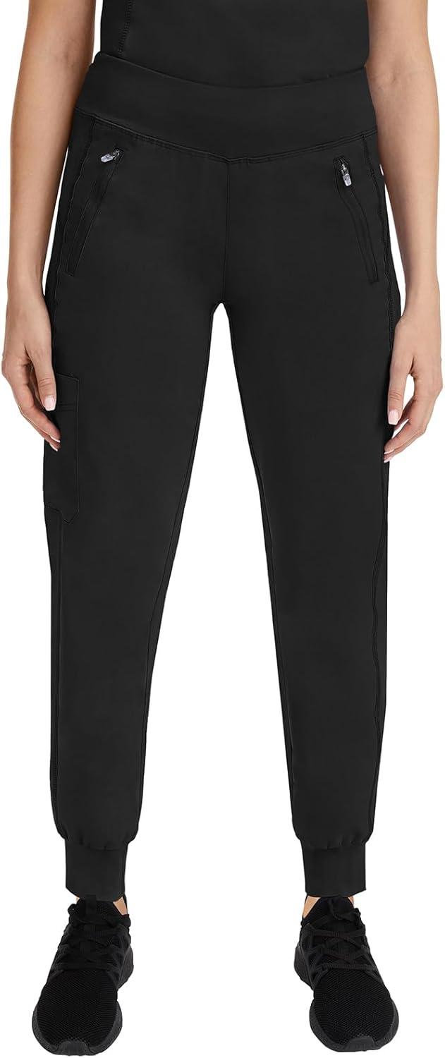 imageHealing Hands Womens Scrub Jogger Pant Tara with 6 Pockets Durable 2Way Stretch and Easy Care Fabric  9233Black