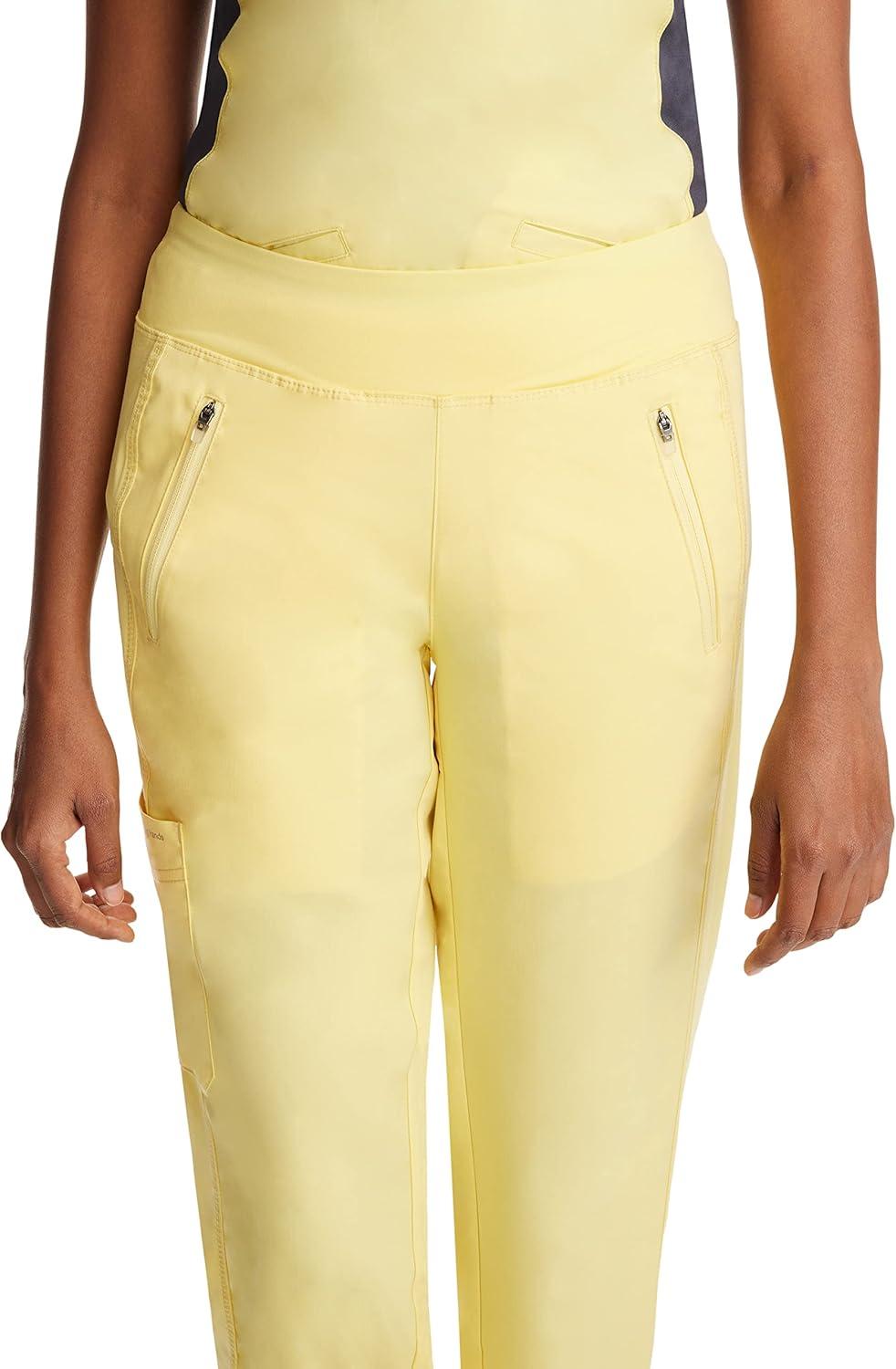imageHealing Hands Womens Scrub Jogger Pant Tara with 6 Pockets Durable 2Way Stretch and Easy Care Fabric  9233Canary