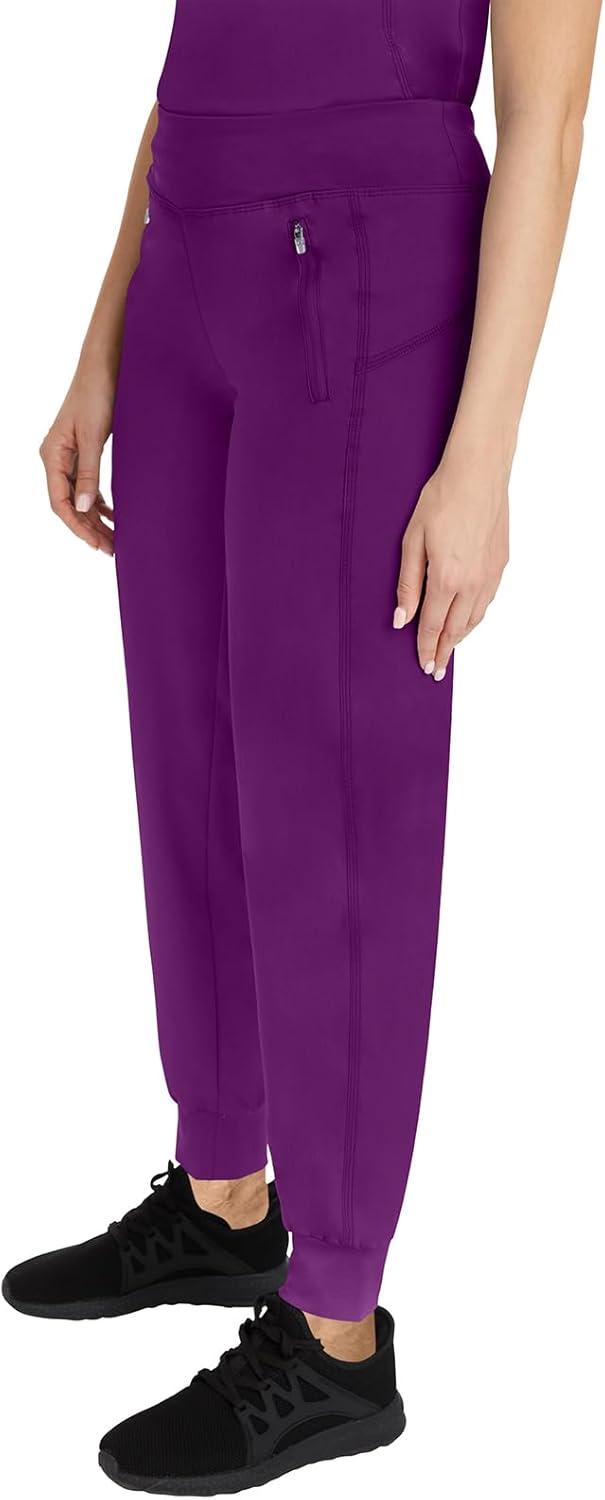 imageHealing Hands Womens Scrub Jogger Pant Tara with 6 Pockets Durable 2Way Stretch and Easy Care Fabric  9233Eggplant