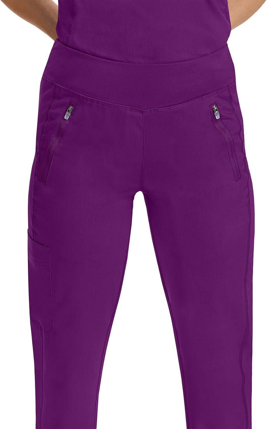 imageHealing Hands Womens Scrub Jogger Pant Tara with 6 Pockets Durable 2Way Stretch and Easy Care Fabric  9233Eggplant