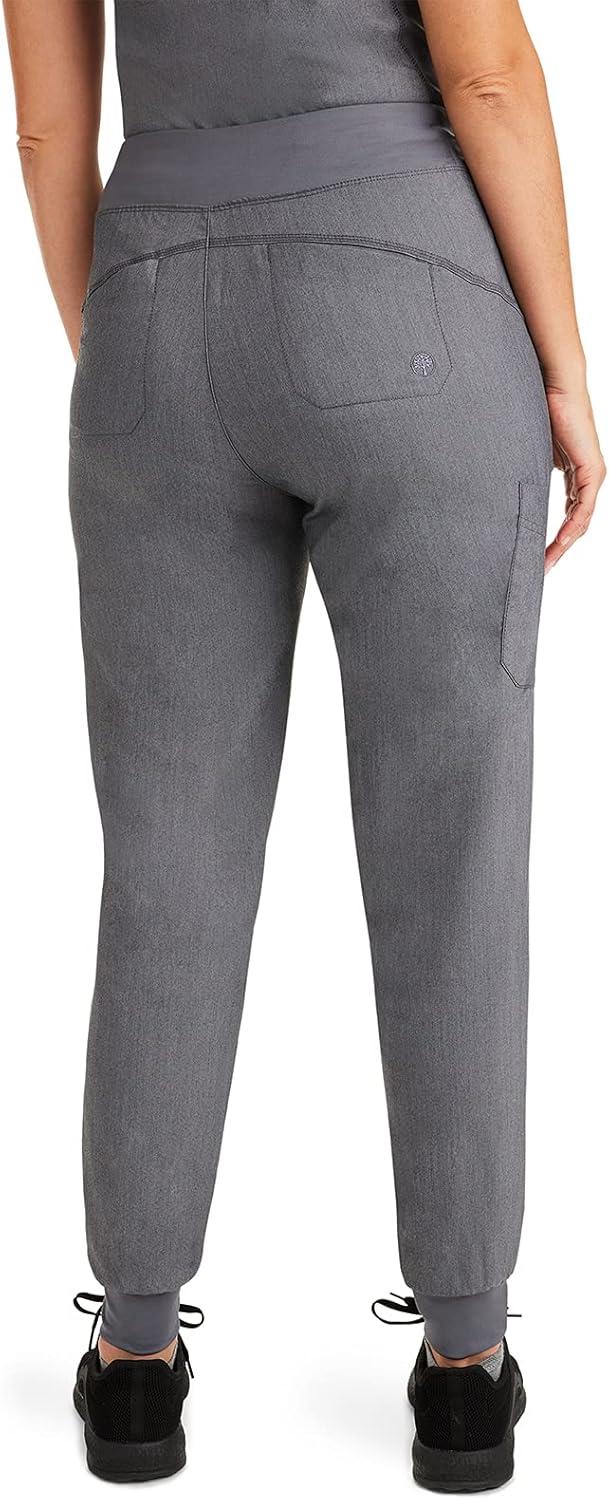 imageHealing Hands Womens Scrub Jogger Pant Tara with 6 Pockets Durable 2Way Stretch and Easy Care Fabric  9233Heather Grey