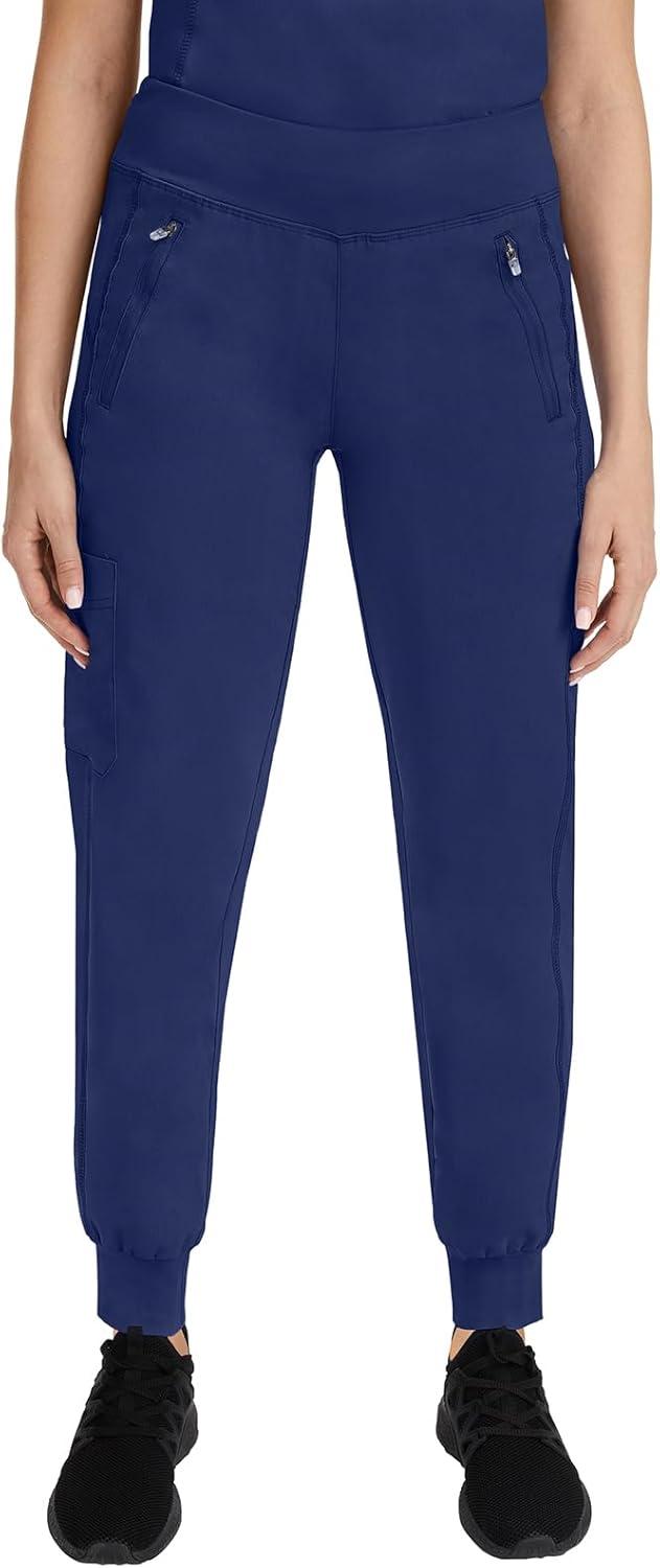 imageHealing Hands Womens Scrub Jogger Pant Tara with 6 Pockets Durable 2Way Stretch and Easy Care Fabric  9233Navy