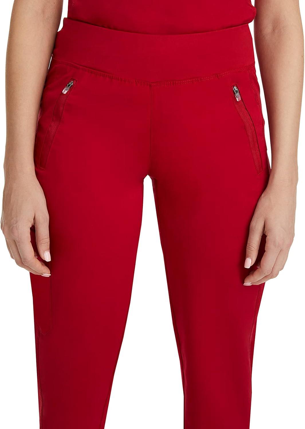 imageHealing Hands Womens Scrub Jogger Pant Tara with 6 Pockets Durable 2Way Stretch and Easy Care Fabric  9233Red
