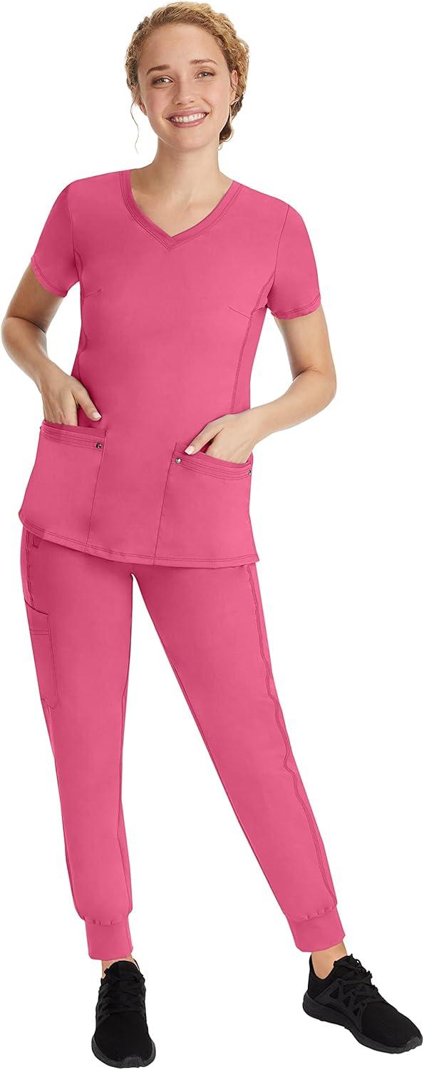 imageHealing Hands Womens Scrub Jogger Pant Tara with 6 Pockets Durable 2Way Stretch and Easy Care Fabric  9233Sugar Coral