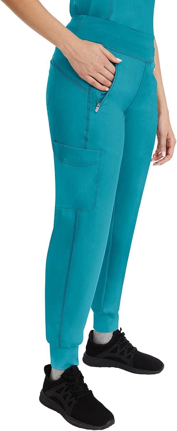 imageHealing Hands Womens Scrub Jogger Pant Tara with 6 Pockets Durable 2Way Stretch and Easy Care Fabric  9233Teal