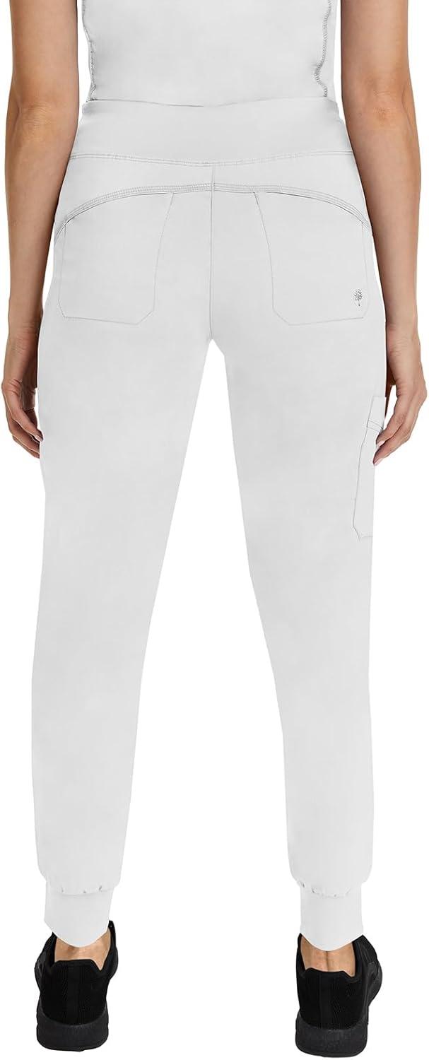 imageHealing Hands Womens Scrub Jogger Pant Tara with 6 Pockets Durable 2Way Stretch and Easy Care Fabric  9233White