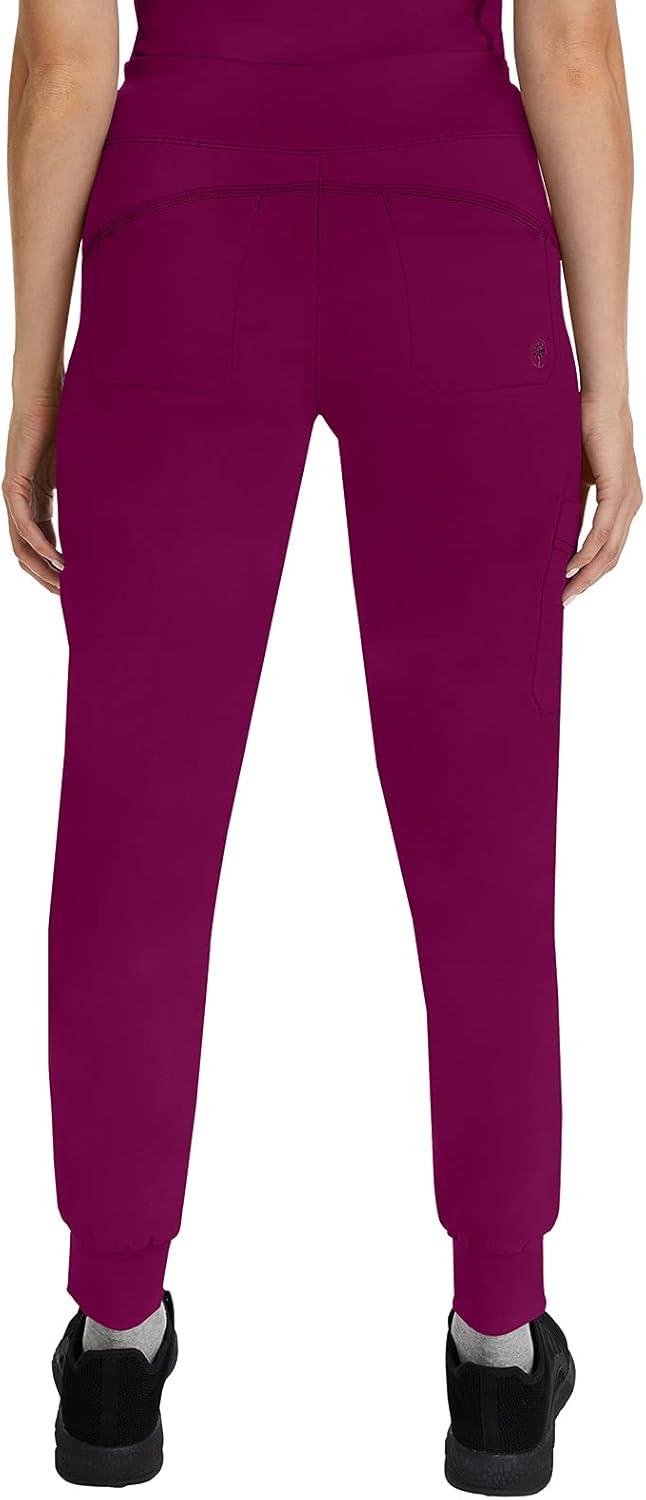 imageHealing Hands Womens Scrub Jogger Pant Tara with 6 Pockets Durable 2Way Stretch and Easy Care Fabric  9233Wine