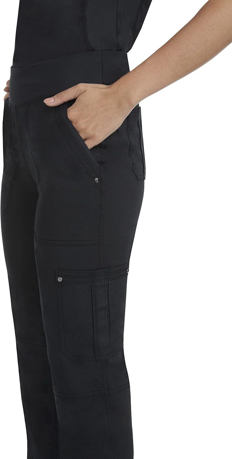 imageHealing Hands Womens Scrub Pant Tori Cargo Bottoms with 5 Pockets and 2Way Stretch Fabric 9133Black