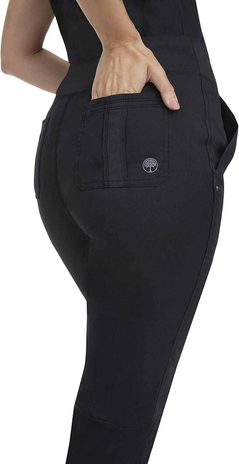 imageHealing Hands Womens Scrub Pant Tori Cargo Bottoms with 5 Pockets and 2Way Stretch Fabric 9133Black