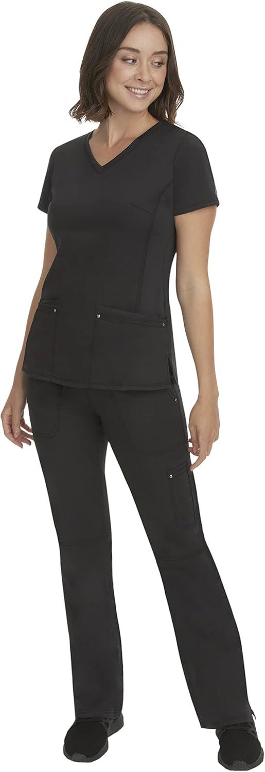 imageHealing Hands Womens Scrub Pant Tori Cargo Bottoms with 5 Pockets and 2Way Stretch Fabric 9133Black