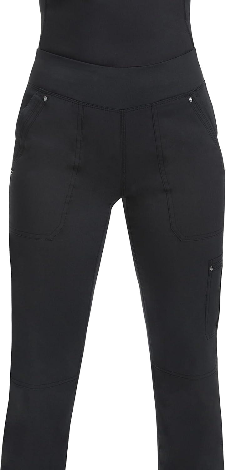 imageHealing Hands Womens Scrub Pant Tori Cargo Bottoms with 5 Pockets and 2Way Stretch Fabric 9133Black