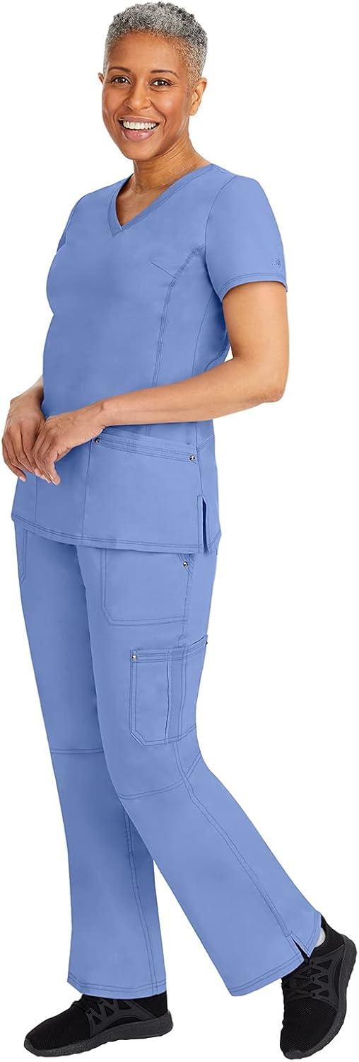 imageHealing Hands Womens Scrub Pant Tori Cargo Bottoms with 5 Pockets and 2Way Stretch Fabric 9133Ceil