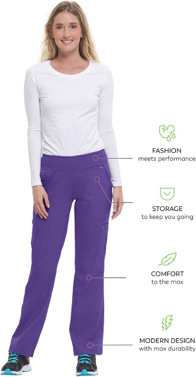 imageHealing Hands Womens Scrub Pant Tori Cargo Bottoms with 5 Pockets and 2Way Stretch Fabric 9133True Grape