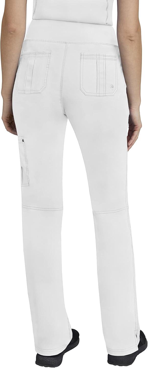 imageHealing Hands Womens Scrub Pant Tori Cargo Bottoms with 5 Pockets and 2Way Stretch Fabric 9133White