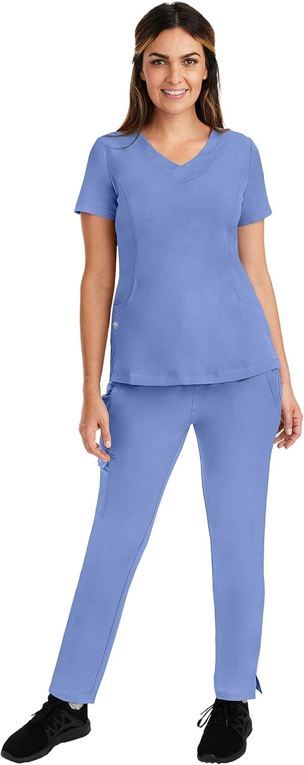 imageHealing Hands Womens Yoga Scrubs Pant 6 Pocket HH360 9155 Naomi Athleisure Scrub Yoga Pant for WomenCeil