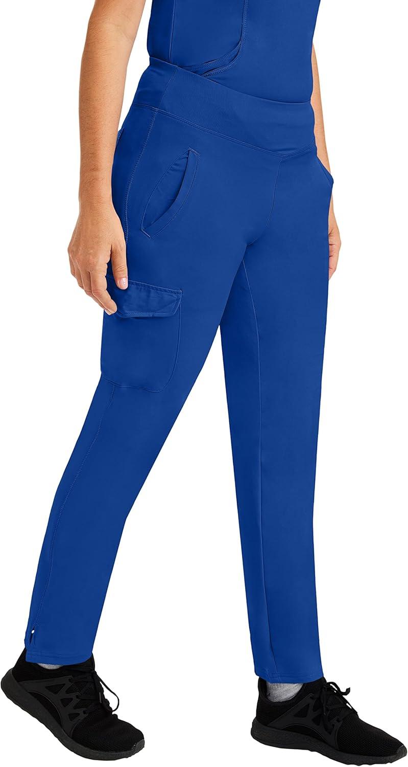 imageHealing Hands Womens Yoga Scrubs Pant 6 Pocket HH360 9155 Naomi Athleisure Scrub Yoga Pant for WomenGalaxy Blue