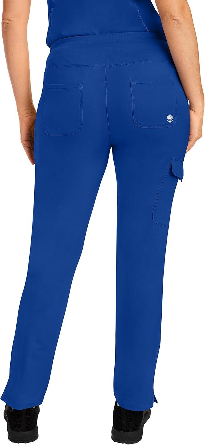 imageHealing Hands Womens Yoga Scrubs Pant 6 Pocket HH360 9155 Naomi Athleisure Scrub Yoga Pant for WomenGalaxy Blue