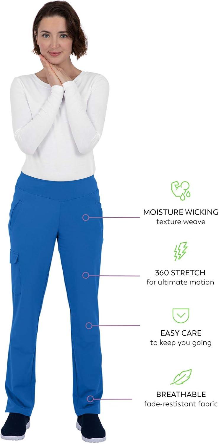 imageHealing Hands Womens Yoga Scrubs Pant 6 Pocket HH360 9155 Naomi Athleisure Scrub Yoga Pant for WomenRoyal