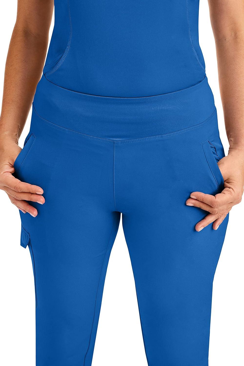imageHealing Hands Womens Yoga Scrubs Pant 6 Pocket HH360 9155 Naomi Athleisure Scrub Yoga Pant for WomenRoyal