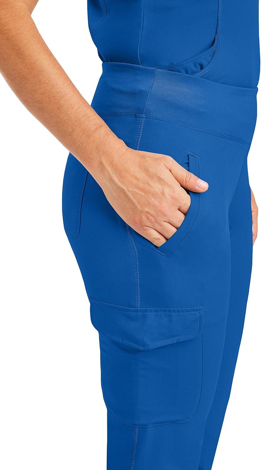 imageHealing Hands Womens Yoga Scrubs Pant 6 Pocket HH360 9155 Naomi Athleisure Scrub Yoga Pant for WomenRoyal
