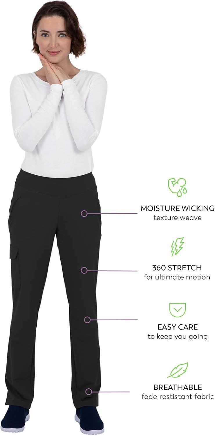 imageHealing Hands Womens Yoga Scrubs Pant 6 Pocket HH360 9155 Naomi Athleisure Scrub Yoga Pant for WomenRoyal