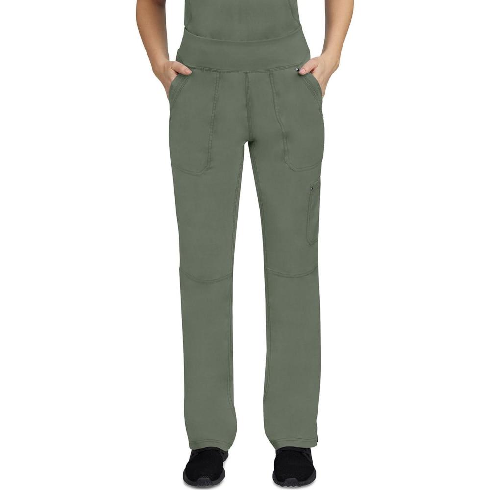 imageHealing Hands Womens Scrub Pant Tori Cargo Bottoms with 5 Pockets and 2Way Stretch Fabric 9133Olive
