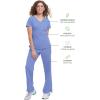 Healing Hands Scrubs for Women Mock Wrap Neck Top 2 Pocket Purple Label Women’s Scrub Top 2172 Jordan(Ceil)