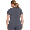 Healing Hands Scrubs for Women Mock Wrap Neck Top 2 Pocket Purple Label Women’s Scrub Top 2172 Jordan(Pewter)