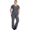 Healing Hands Scrubs for Women Mock Wrap Neck Top 2 Pocket Purple Label Women’s Scrub Top 2172 Jordan(Pewter)