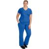 Healing Hands Scrubs for Women Mock Wrap Neck Top 2 Pocket Purple Label Women’s Scrub Top 2172 Jordan(Royal)
