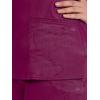 Healing Hands Scrubs for Women Mock Wrap Neck Top 2 Pocket Purple Label Women’s Scrub Top 2172 Jordan(Wine)