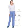 Healing Hands Women’s Scrub Pant Tori Cargo Bottoms with 5 Pockets and 2-Way Stretch Fabric 9133(Ceil)
