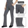 Healing Hands Women’s Scrub Pant Tori Cargo Bottoms with 5 Pockets and 2-Way Stretch Fabric 9133(Heather Grey)