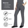 Healing Hands Women’s Scrub Pant Tori Cargo Bottoms with 5 Pockets and 2-Way Stretch Fabric 9133(Heather Grey)