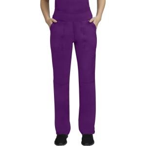 Healing Hands Women’s Scrub Pant Tori Cargo Bottoms with 5 Pockets and 2-Way Stretch Fabric 9133(Eggplant)