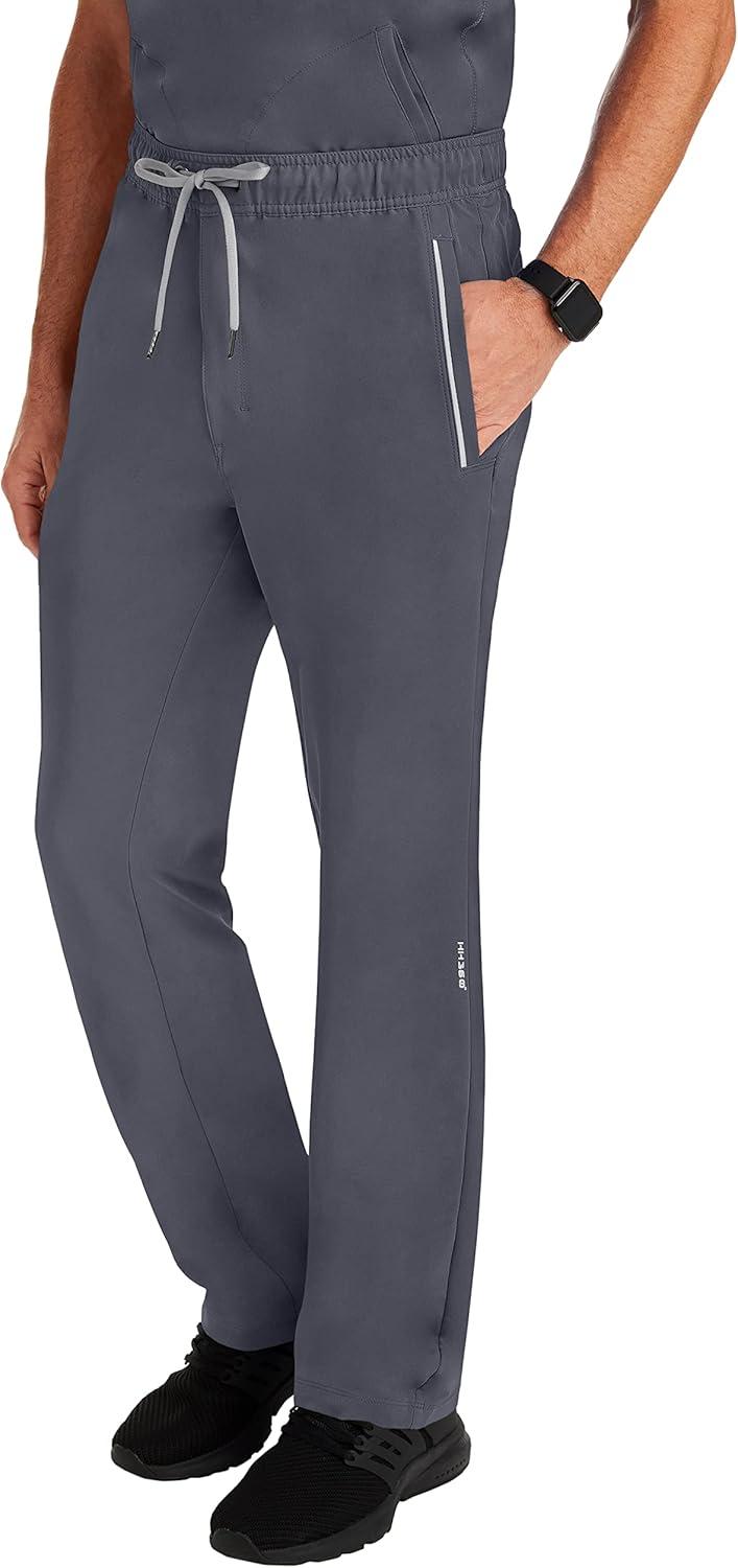 imageHealing Hands 6 Pocket Mens Scrubs Pant HH360 9171 Noah Cargo Scrub Pant for Men Full Elastic with DrawstringPewter