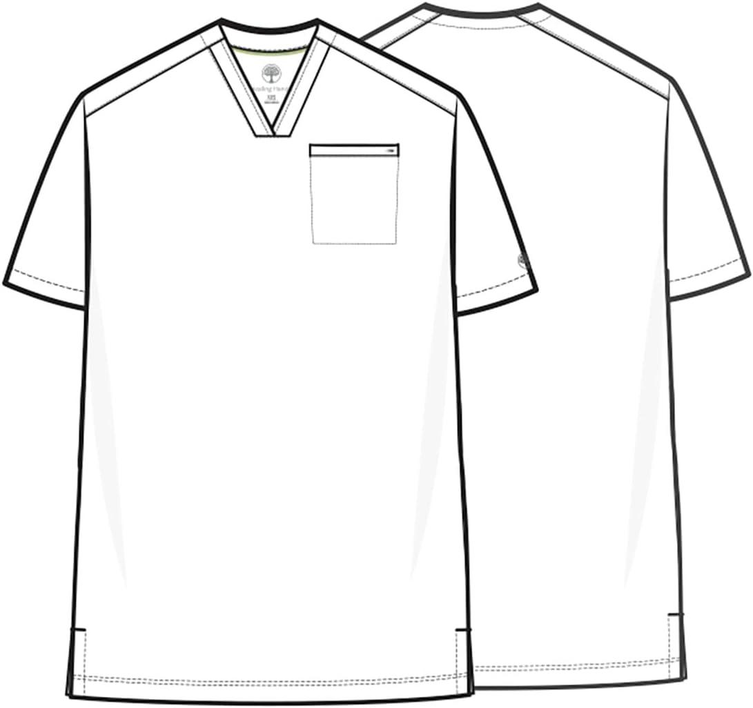 imageHealing Hands Mens Scrub Top VNeck with 1 Pocket ampamp 360 Stretch Fabric HH758Desert Taupe