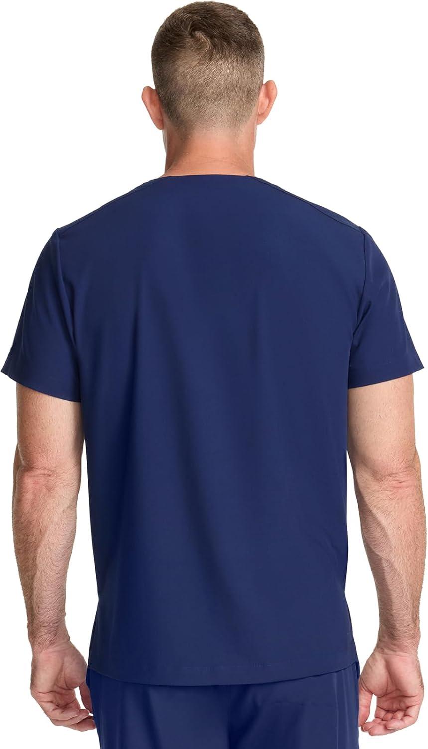 imageHealing Hands Mens Scrub Top VNeck with 1 Pocket ampamp 360 Stretch Fabric HH758Navy