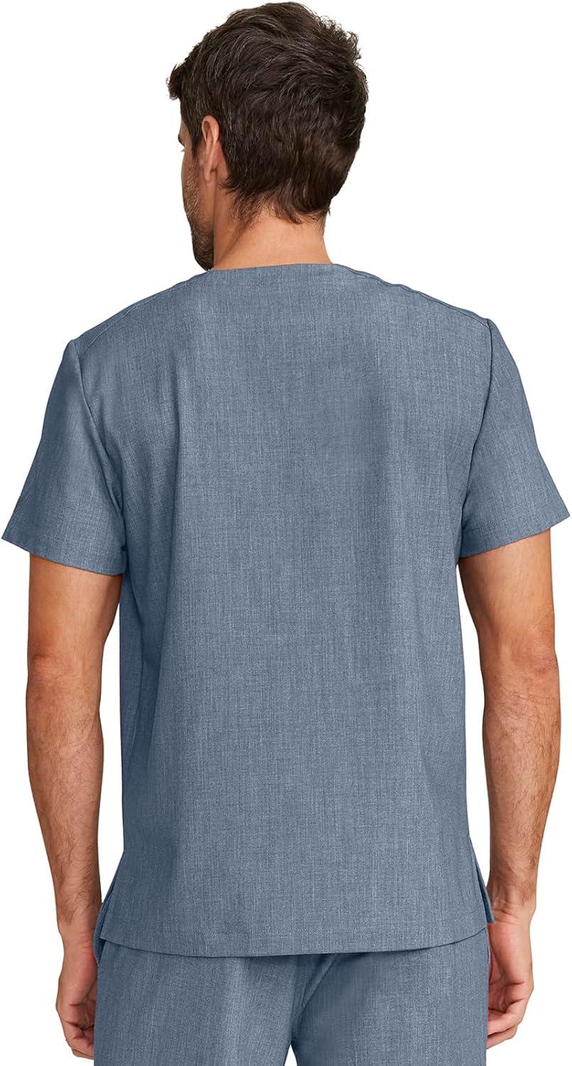 imageHealing Hands Mens Scrub Top VNeck with 1 Pocket ampamp 360 Stretch Fabric HH758Twilight Blue