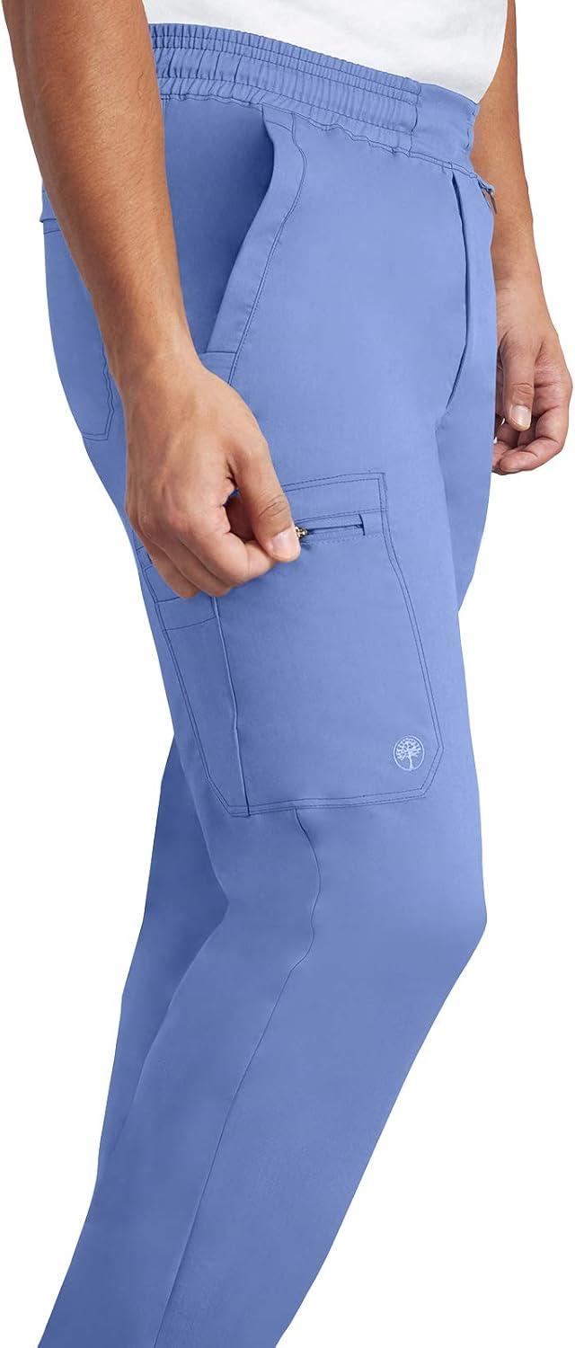 imageHealing Hands Scrub Pants for Men Daniel Utility Bottoms with 6 Pockets 2Way Stretch and Durable Fabric 9300Ceil