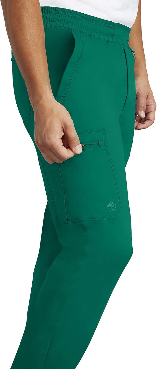 imageHealing Hands Scrub Pants for Men Daniel Utility Bottoms with 6 Pockets 2Way Stretch and Durable Fabric 9300Hunter