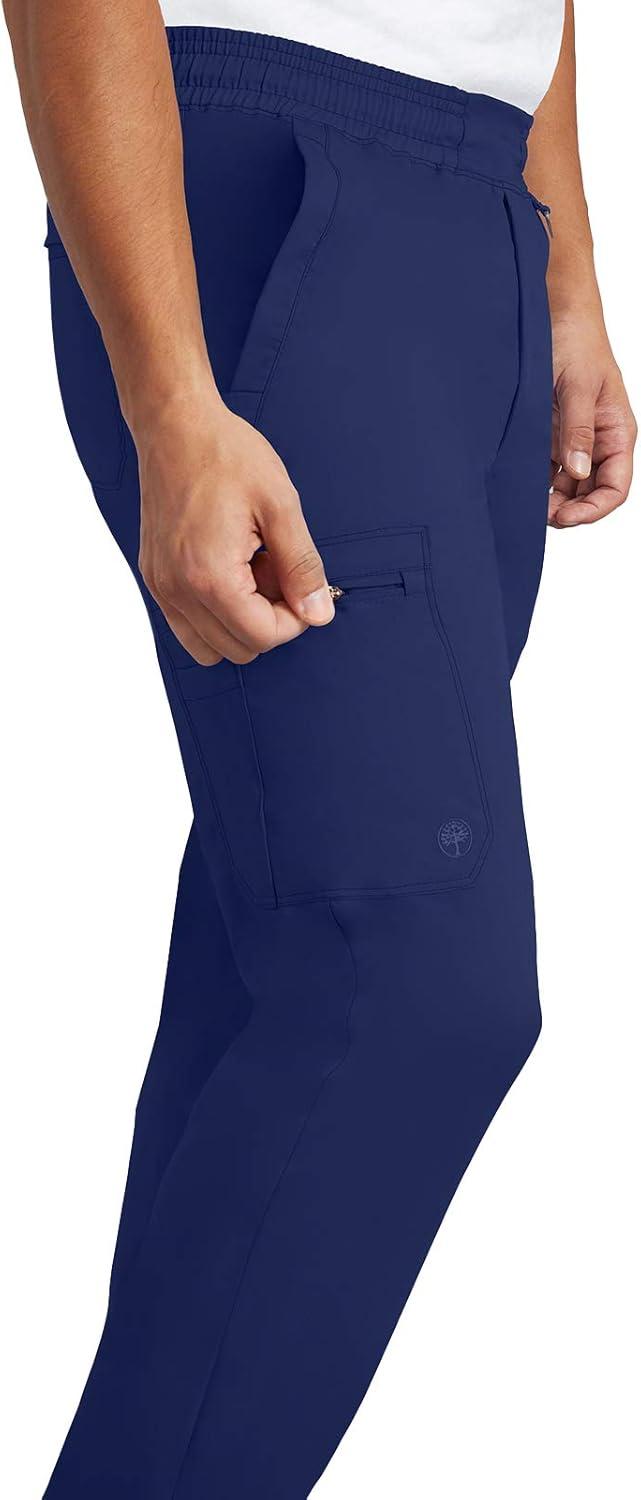 imageHealing Hands Scrub Pants for Men Daniel Utility Bottoms with 6 Pockets 2Way Stretch and Durable Fabric 9300Navy
