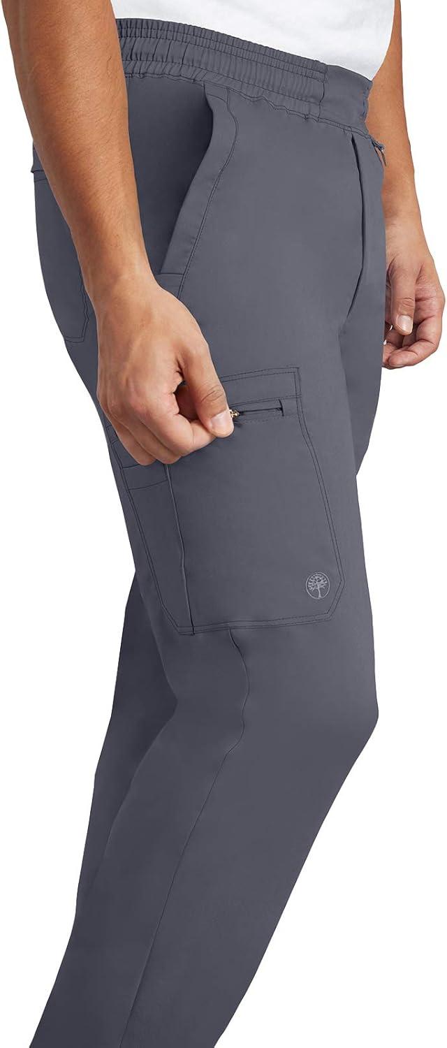imageHealing Hands Scrub Pants for Men Daniel Utility Bottoms with 6 Pockets 2Way Stretch and Durable Fabric 9300Pewter