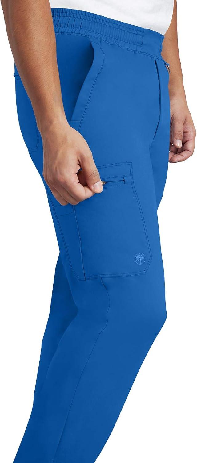 imageHealing Hands Scrub Pants for Men Daniel Utility Bottoms with 6 Pockets 2Way Stretch and Durable Fabric 9300Royal