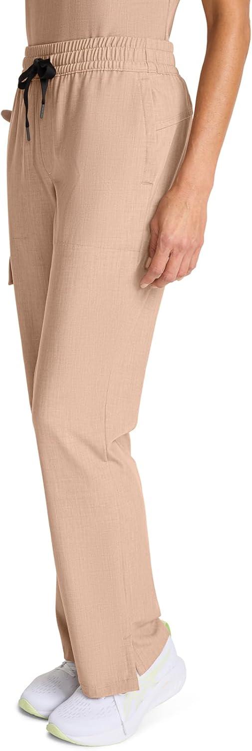 imageHealing Hands Scrubs for Women Medical Pant Drawstring Straight Leg Bottoms HH153Desert Taupe