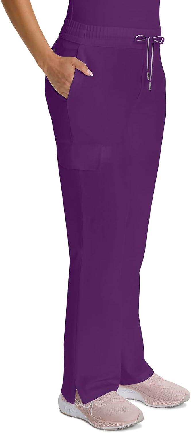 imageHealing Hands Scrubs for Women Medical Pant Drawstring Straight Leg Bottoms HH153Eggplant