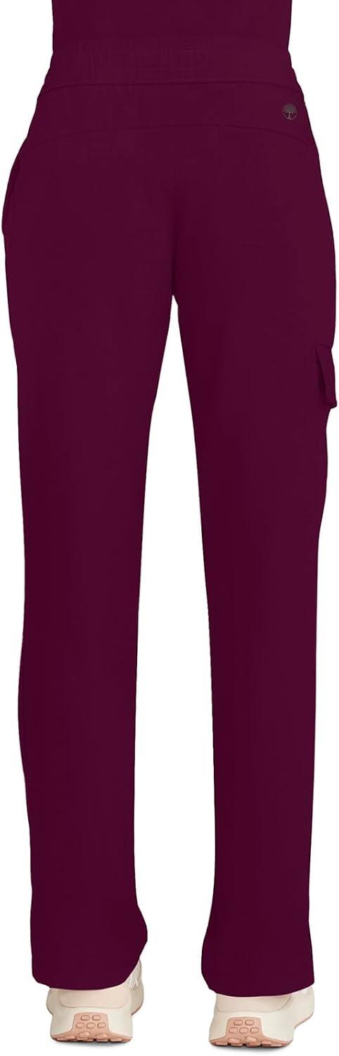 imageHealing Hands Scrubs for Women Medical Pant Drawstring Straight Leg Bottoms HH153Wine