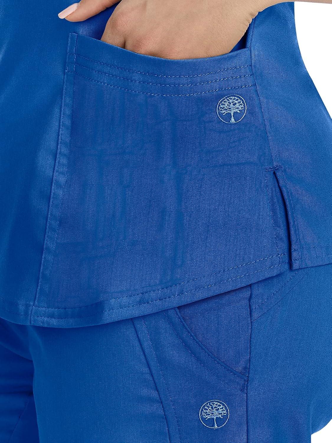 imageHealing Hands Scrubs for Women YNeck Jane Modern Fit Triple Stitch Detail 2 Pockets 2Way Stretch ampamp Shirttail Hem 2167Royal