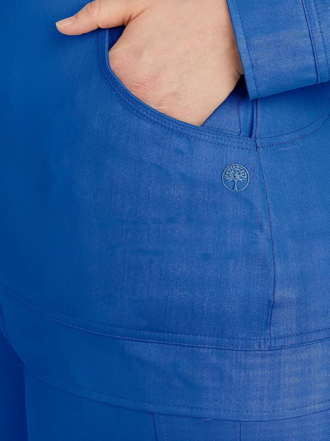 imageHealing Hands Womens Scrub Jacket ZipUp Front with 2Way Stretch Comfort ampamp Big Kangaroo Pockets 5038Royal